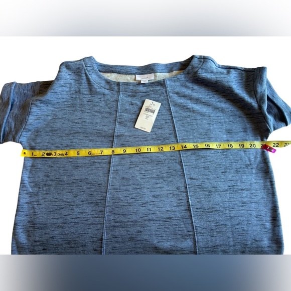 J. Jill NWT dusty blue dress/tunic with side slits size PS - Picture 6 of 7